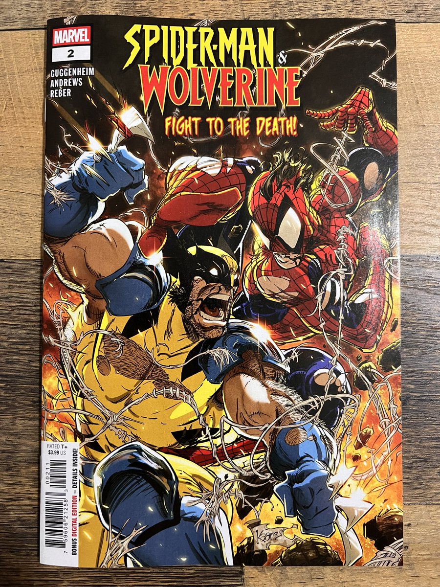 bkthd's tweet image. Spider-Man & Wolverine #2: Kaare Andrews in peak form on this one. Damn that action/art is awesome. Intriguing story to boot but damn the art alone is worth the price of admission. W:#MarcGuggenheim A:#KaareAndrews C:#BrianReber @MarvelComicsHQ #comics