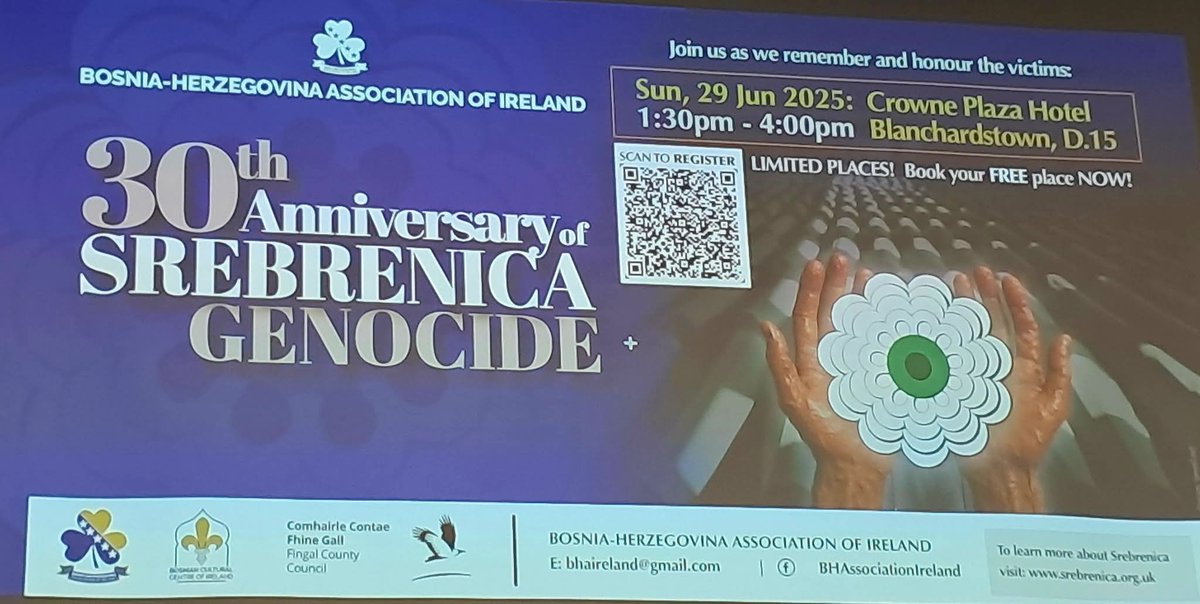 BosnaIreland🇧🇦🇮🇪🇺🇦🇵🇸 (@bosnairska) on Twitter photo <a href="/jackfchambers/">Jack Chambers TD</a> Thank you so much for attending the #Commemoration of the #Srebrenica #genocide and delivering the keynote speech. On behalf of the 🇧🇦 community in Ireland, Mirza Ćatibušić <a href="/jackfchambers/">Jack Chambers TD</a> Thank you so much for attending the #Commemoration of the #Srebrenica #genocide and delivering the keynote speech. On behalf of the 🇧🇦 community in Ireland, Mirza Ćatibušić