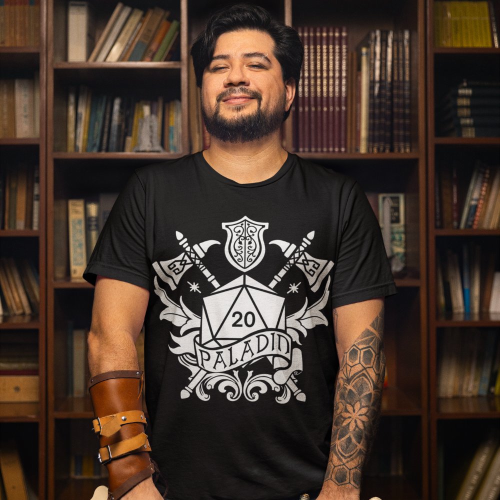 For those who live by their oath and smite by their sword - these paladin-themed shirts let everyone know you've got both style and honor. Time to look as radiant as your favorite spell slot delivery system!

artofarklin.etsy.com
#ArtOfArklin #DnD #TTRPG