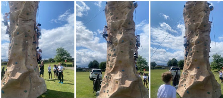 Year Five loved the climbing wall in Health Week. Thank you <a href="/HerdFarm/">Herd Farm</a>