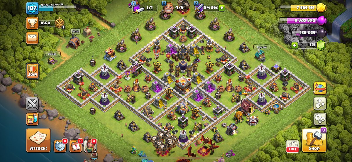deadgeekbar's tweet image. Maxed out town hall 11 💨