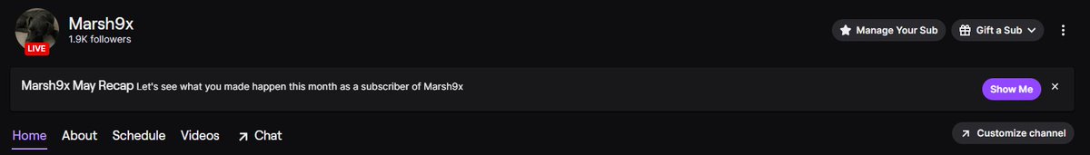 Officially hit 1.9k on <a href="/Twitch/">Twitch</a> &lt;3

Thank you all so much, our goal for the end of the year is 2k &amp; to be this close already... is insane.

If you don't follow already, please do - it will be much appreciated 

twitch.tv/marsh9x ❤️