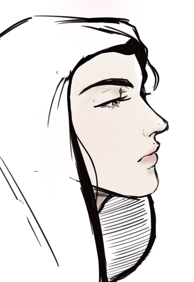 みんなさん、お久しぶり！！！ I hope everyone is doing great! Just came to share a little something I sketched the other day ♥️ #digitalart #Sketching #chill