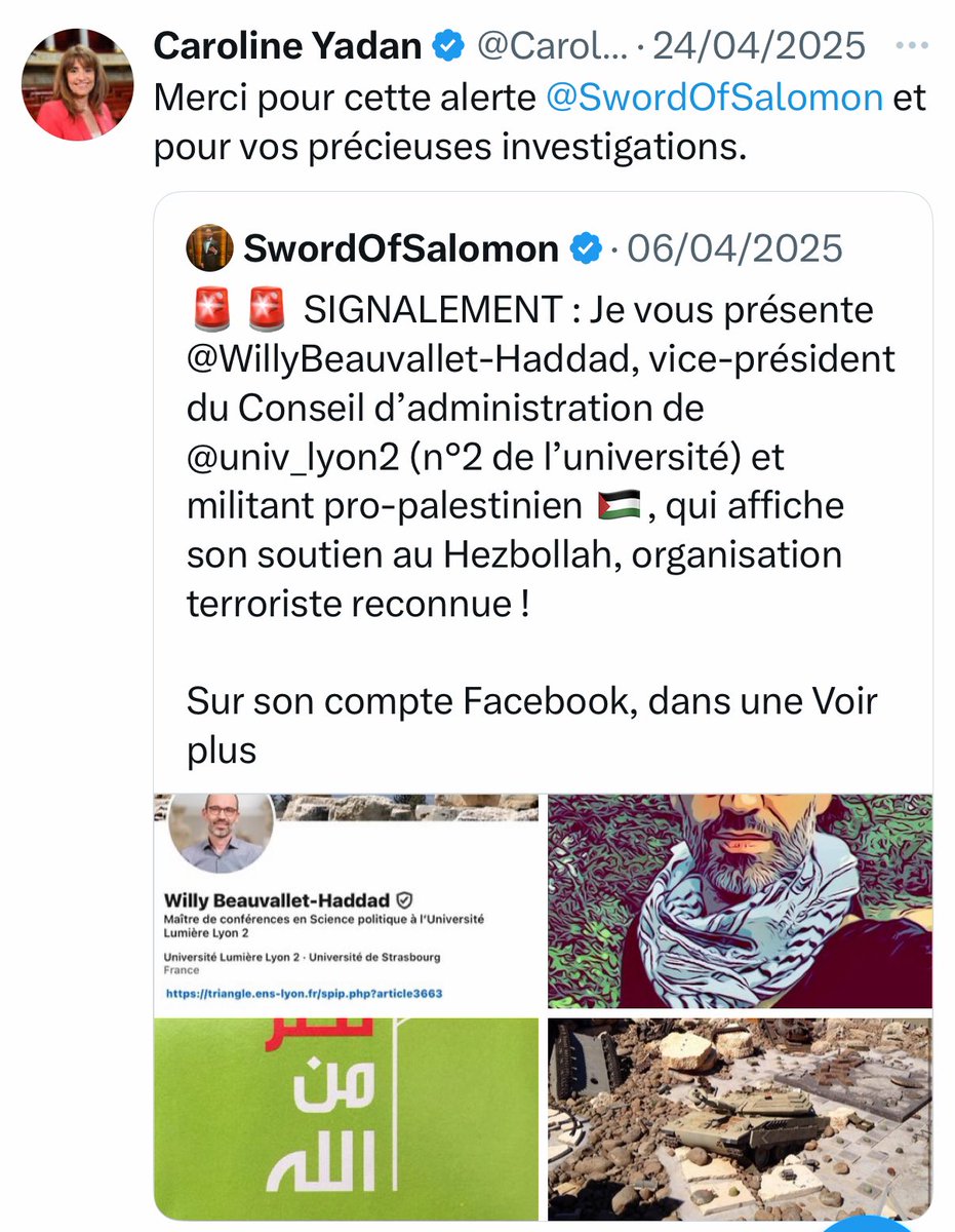 FocusMedia_Fr's tweet photo. 🇫🇷📲 FLASH | La députée @CarolineYADAN a déclenché une controverse sur Internet en partageant des publications révélant des informations personnelles, telles que le nom, le prénom et le lieu de travail de certaines personnes. Ces actions ont été perçues par certains internautes comme une forme de « chasse à l’homme »