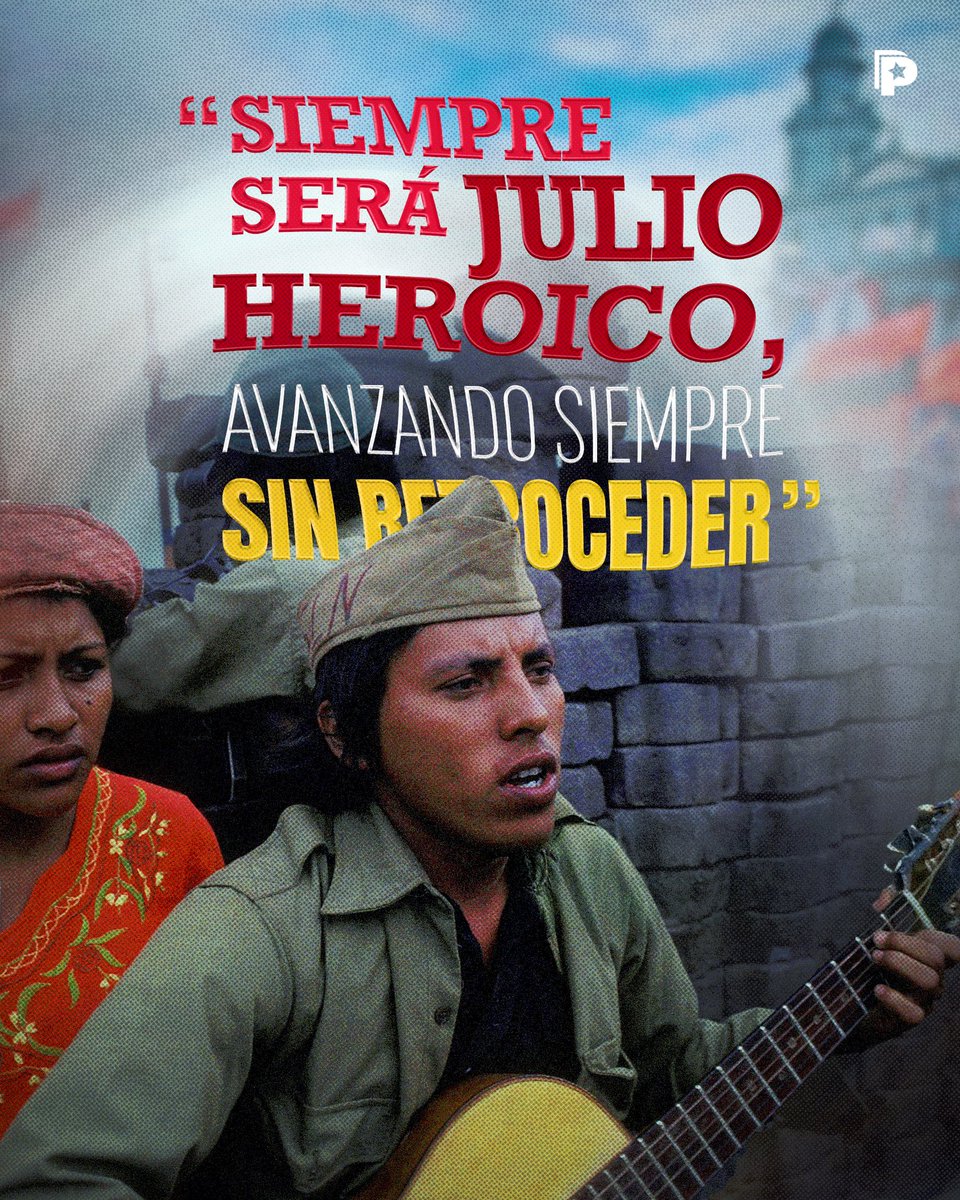 ✊🏽🔴⚫ ¡Avanzando siempre, sin retroceder! Porque siempre será 19, siempre será Julio Heroico, donde la historia, la dignidad y el compromiso de un pueblo en lucha jamás se detienen.