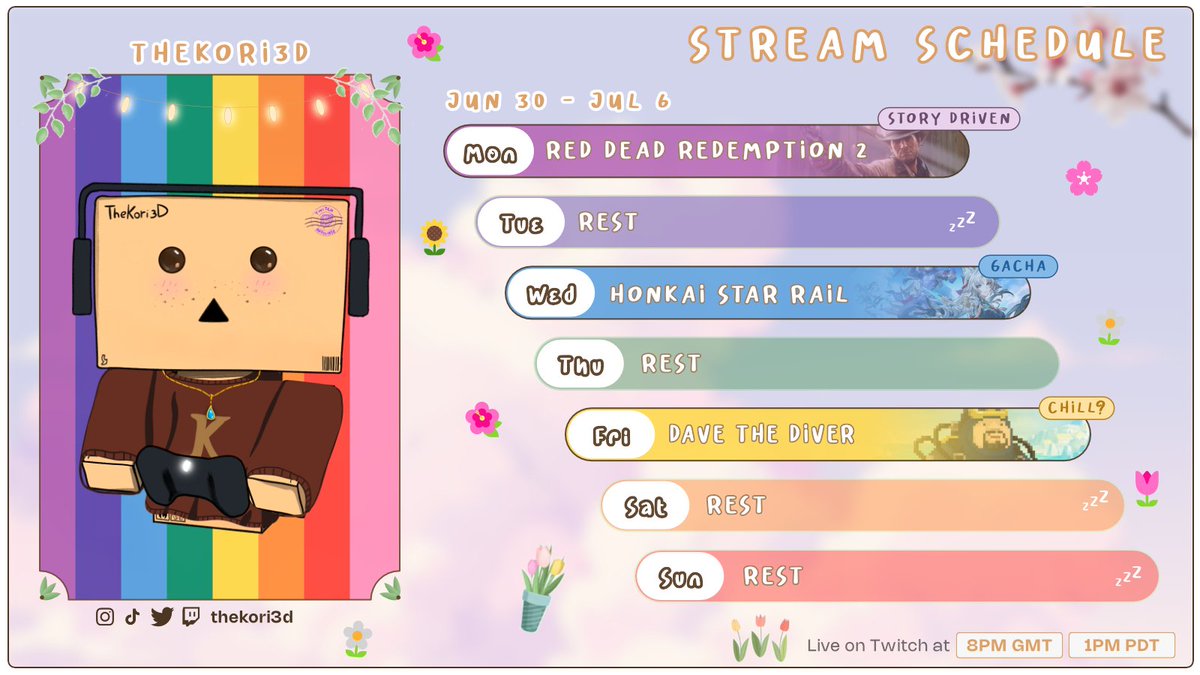 🌈𝗦𝗖𝗛𝗘𝗗𝗨𝗟𝗘 🌈

on Monday we ride horses, drink beer and be gay 🐴 on wednesday it's finally time for some time good healthy gambling 😌 Friday is all about Dave but there might be a tiny lil bit of something else maybe idk 🤷‍♂️