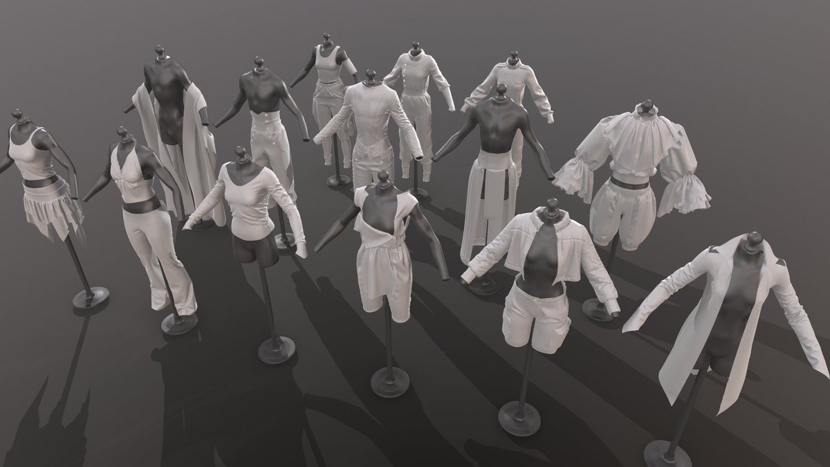 Graveyard of MD clothing I have made in my free time that I will never actually use 🥲