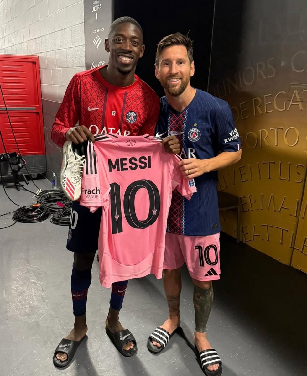 🚨📲 Ousmane Dembele on IG: "How nice to see you again, Messi, the best player of all time... I hope you continue to make history with Inter Miami as you did in the Club World Cup." ❤️🇫🇷
