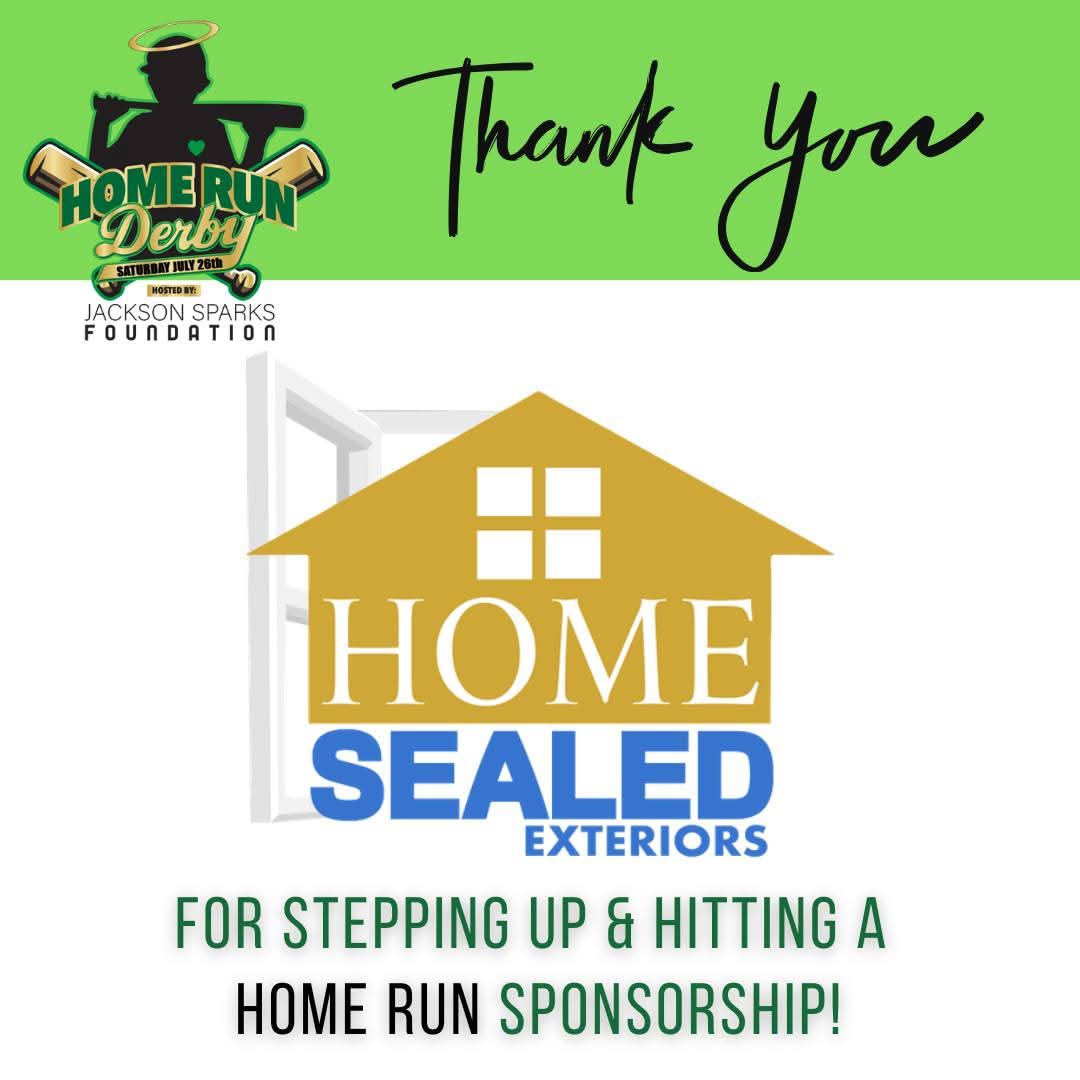 Jackson Sparks Foundation (@jacksonsparks23) on Twitter photo 🌟 A heartfelt THANK YOU to our friends at <a href="/HomeSealed/">Homesealed Exteriors</a> for sponsoring our 4th Annual #JacksonSparksFoundation #HomerunDerby event as a HOME RUN sponsor! They offer to help every year! They are so amazing! And it is truly appreciated! 🙏❤️
HomeSealed Exteriors is a local, 🌟 A heartfelt THANK YOU to our friends at <a href="/HomeSealed/">Homesealed Exteriors</a> for sponsoring our 4th Annual #JacksonSparksFoundation #HomerunDerby event as a HOME RUN sponsor! They offer to help every year! They are so amazing! And it is truly appreciated! 🙏❤️
HomeSealed Exteriors is a local,