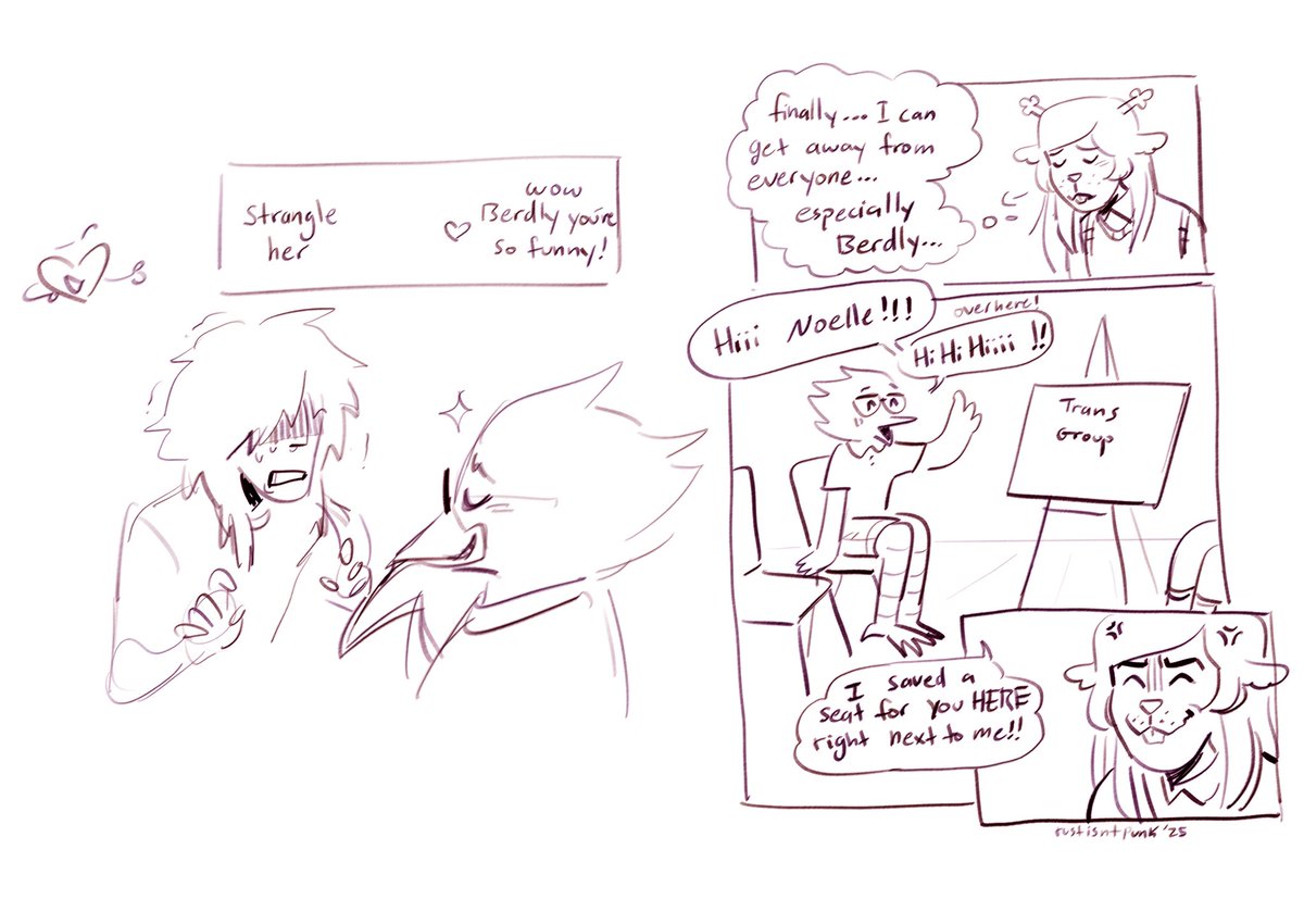 Spreading my transfem butch Berdly propaganda 🫡

#deltarune #kerdly