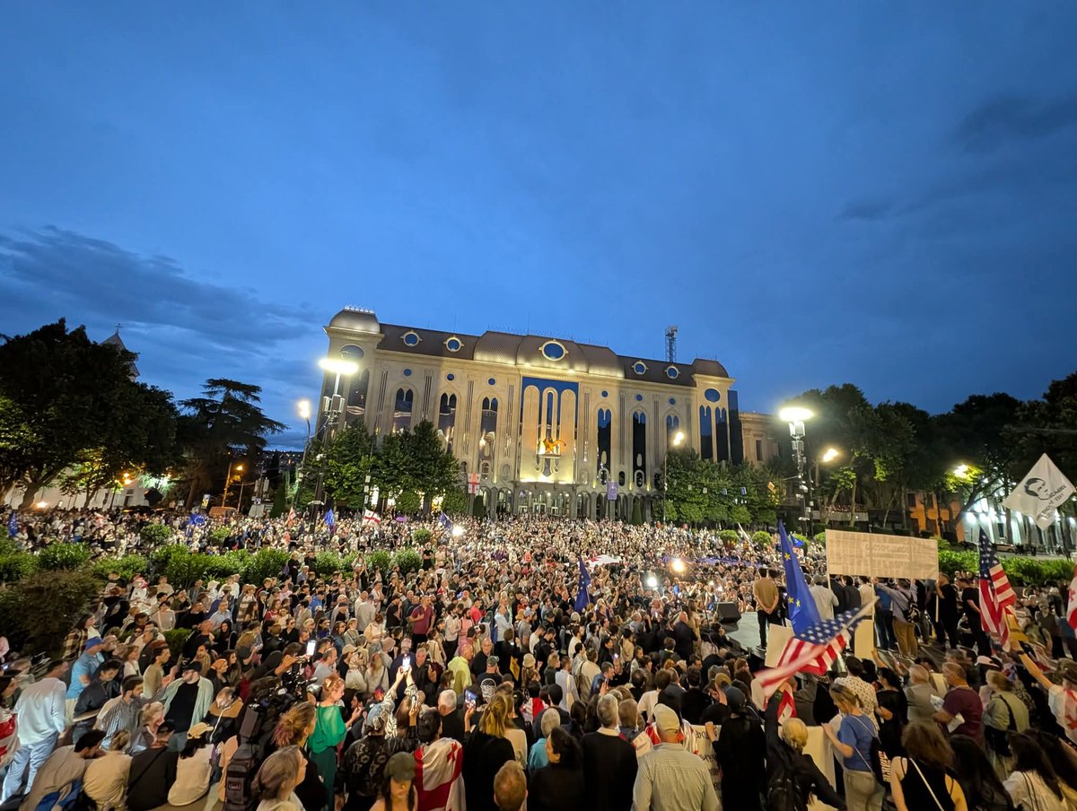 NUKA21's tweet photo. Day #214 non-stop pro-Euro #protest in #Tbilisi and in all small and big cities of #Georgia

#GeorgiaProtests 
#stopruzzia https://t.co/TOLIyrvrbw
