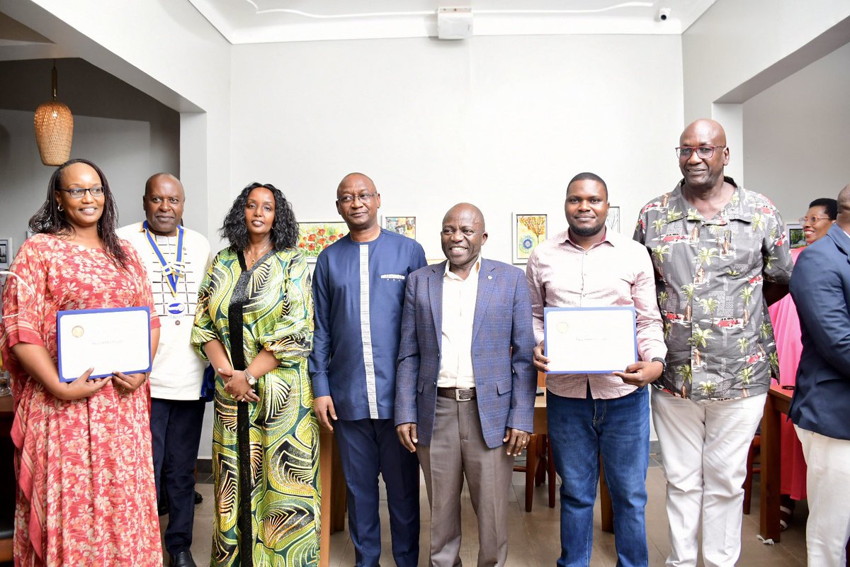 GKitakule's tweet photo. This evening at the installation of Rtn. Philip Mike Katamba as President of the @eclubUgGlobal , we witnessed Rotary energy at its finest — purpose, people and passion. 💫

A special thank you to PDG Stephen Mwanje for gracing the occasion and personally pinning our PHFs and inductees — your continued mentorship and presence always uplifts the Rotary spirit. 🙏🏽

To the newly recognized PHFs, thank you for giving to The @Rotary Foundation and investing in lasting change.

We also celebrated growth as four new members were inducted into the club — three in person and one joining virtually from California, USA. 🌍

Rotary is evolving, inclusive, and stronger than ever. Let’s keep the fire burning as we #UniteD9213UG for impact.

#RotaryYange | #RotaryEyamba | #Unite4GoodD9213