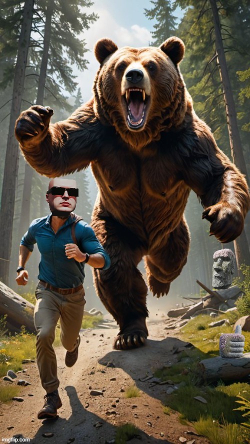 Online24Phuong's tweet image. That bear? It’s traditional content delivery. I&apos;m escaping to the future with Mawari!🏃‍♂️💨💎📡 @mawariXR #Metaverse #XRTech