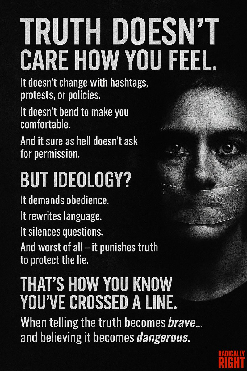 RadicallyRight_'s tweet image. They don’t fear your opinion. They fear your truth.

#TruthMatters #StandForTruth #radicallyright