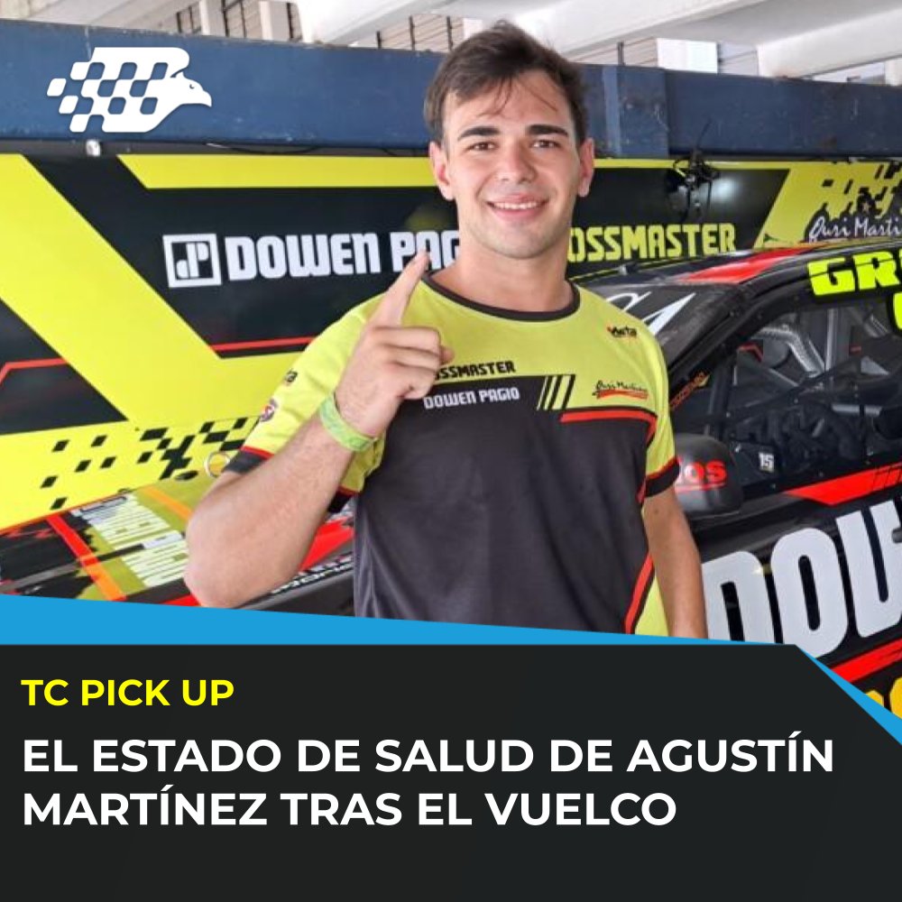 Campeonesnet's tweet photo. #TPCK | ⚠️ ACTC emitió un comunicado informando sobre la actualidad de Agustín Martínez tras el fortísimo impacto sufrido en La Plata.
📃 "Se encuentra estable, con politraumatismos y fue trasladado a la Clínica Bazterrica de CABA" indica el informe.
#PickUp #LaPlata https://t.co/vbdPmm8Bal