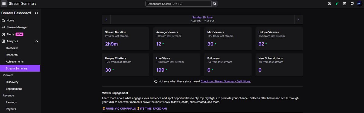 such a w stream had so much fun today ty for watching