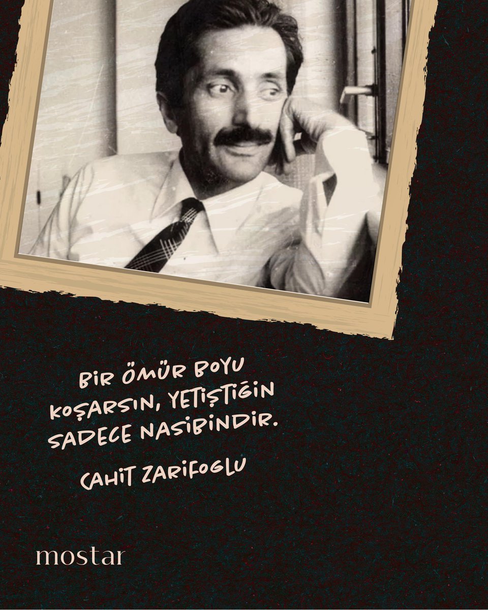 Bir ömür boyu koșarsın, yetiștiğin sadece nasibindir.

Cahit Zarifoğlu