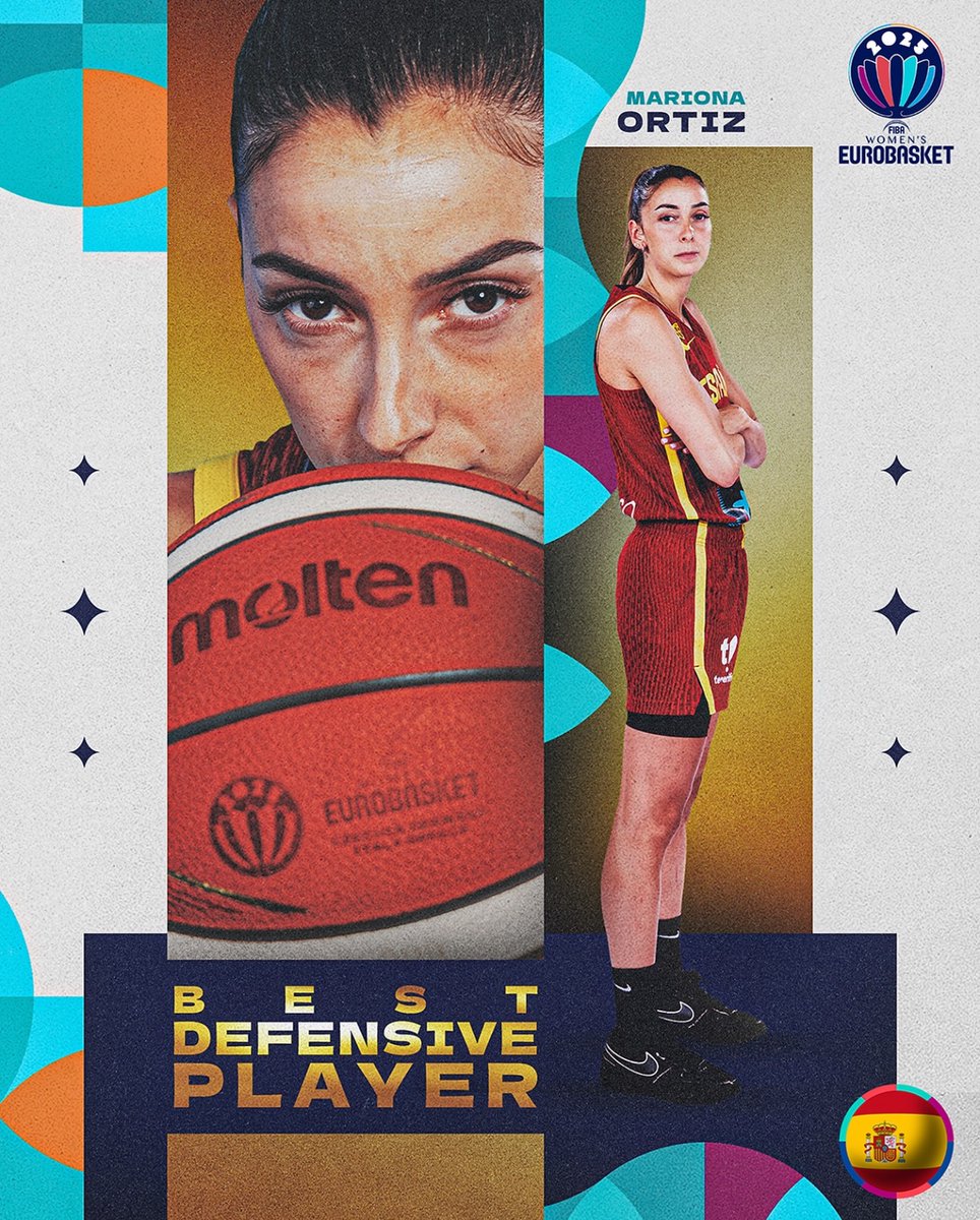 GIGANTESbasket's tweet photo. 🛡️ Mariona Ortiz ha sido elegida Mejor Defensora del @EuroBasketWomen. https://t.co/Y4DYgwtg1V