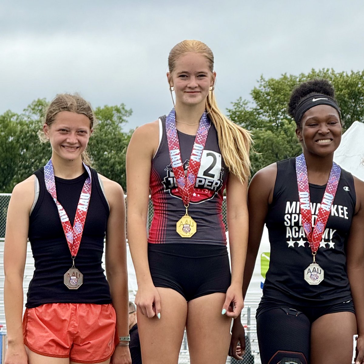 BrooklynShoen's tweet photo. 2025 AAU Junior Olympics qualifier for heptathlon, 400 hurdles, 800, and high jump https://t.co/T6mzfNbaVT
