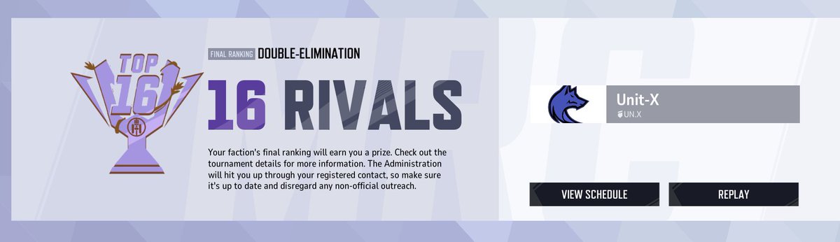 Our journey ended at Top 16, very proud of my teams performance. This was our first MRC, and its crazy how much we have improved over the last months. This was a great experience and we WILL only get better from here. GG WP to our opponents❤️