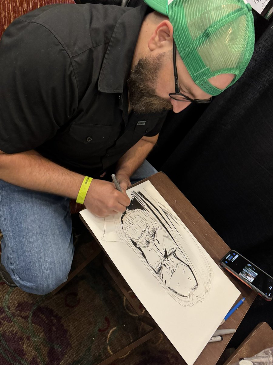 DrewDrewThis1's tweet image. It’s been a fun weekend working on commissions and quick sketches for some of the celebs here at Crypticon! Check out this @choptopmoseley I whipped up real quick this afternoon!

#crypticon #comicartist #horrorcon #billmoseley #illustration @crypticonkc