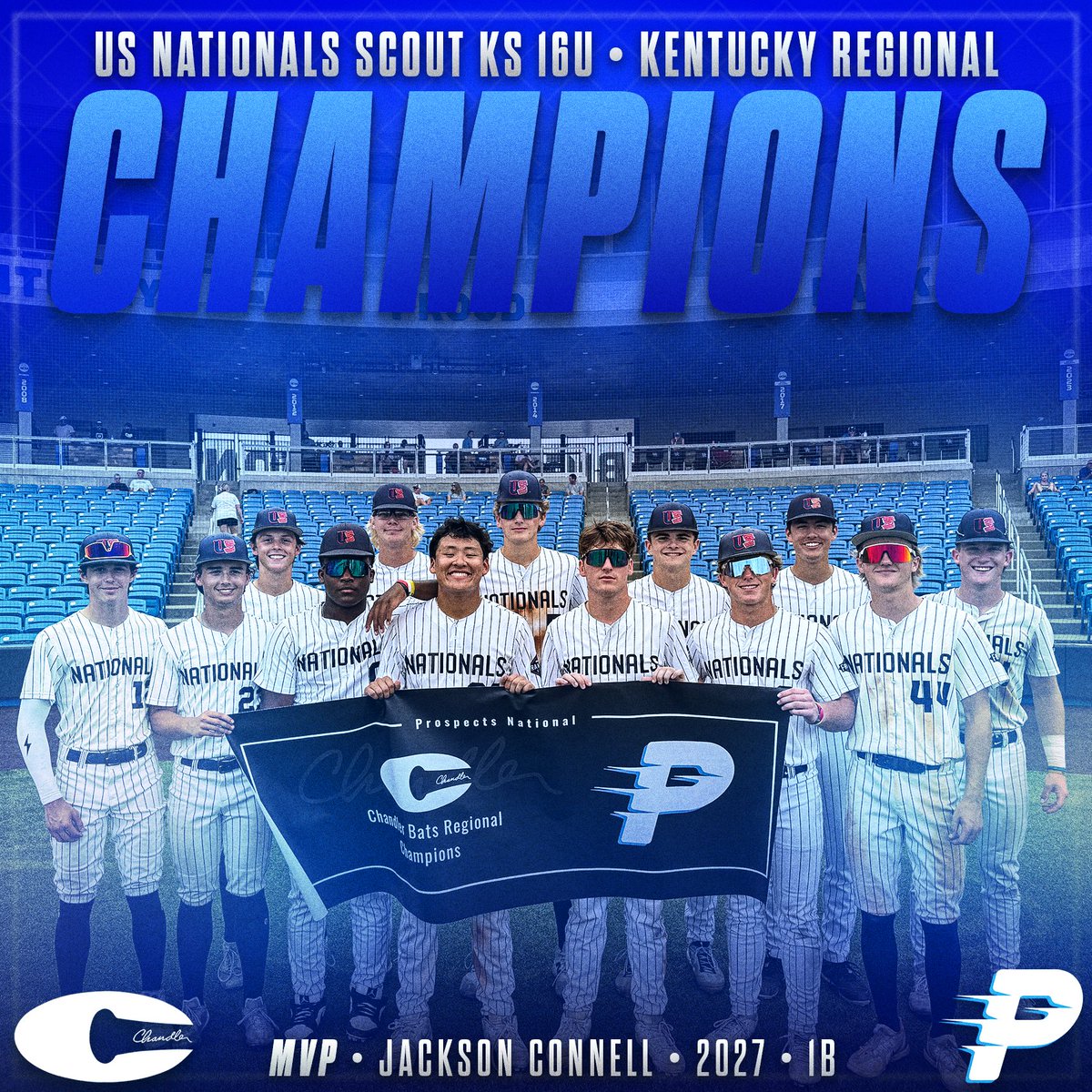 ProspectsNat's tweet image. Congrats to our 16u Kentucky Regional champions US Nationals Scout KS!
Congrats to our @Chandlerbats MVP:
@jcconnell7