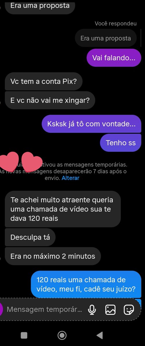 AssamyF25582's tweet photo. Só nada uma proposta de 120 reais, e eu  perdi porquê quis colocar juízo na cabeça do menino... Acabou com meu dia 🤣🤣🤣 https://t.co/ifh3HLLUv6