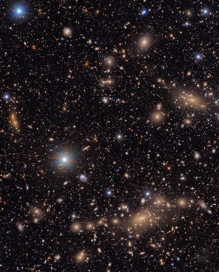 🇨🇱 THE LARGEST CAMERA ON EARTH JUST CAPTURED THE VIRGO CLUSTER... AND IT’S STUNNING

The Vera Rubin Observatory in Chile just dropped its first images of the Virgo Cluster - taken with the biggest digital camera ever built.

We’re talking 3.2 billion pixels aimed straight at a