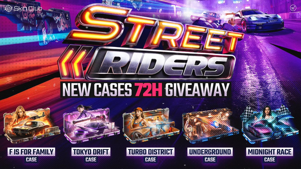 WE ARE GIVING AWAY 30 CASES FROM THE EVENT CASES SHELF 😍

This time you have only two rules:
1. Use the promo UNDERGROUND7X for any amount l.skin.club/4ltu7ge 
2. Leave your Skin.Сlub ID under this post

On July 1st we will choose the winners. Stay tuned!