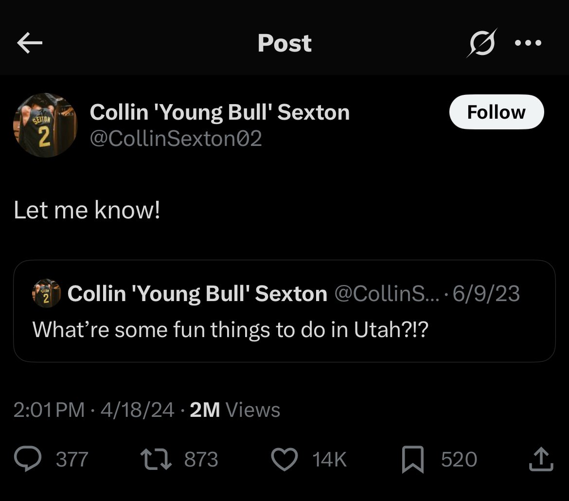 I’ll never forget the Collin Sexton era in Utah