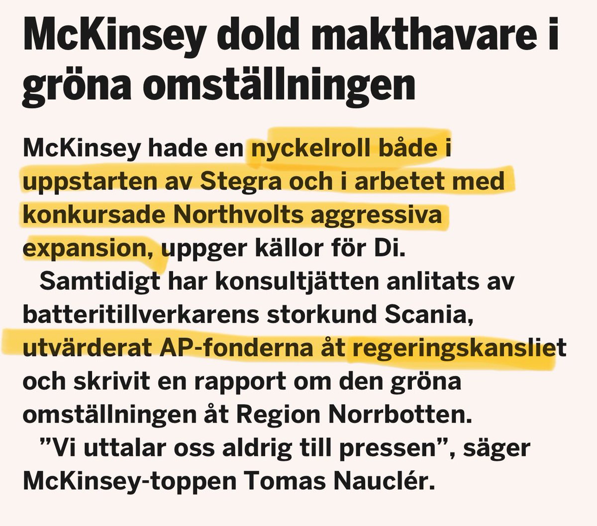 Staten och kapitalet sitter i samma gröna båt. Den gröna omställningen är i sin nuvarande form en teknisk, ekonomisk och politisk fantasi som är omöjlig att genomföra — men som skojare kammar hem storkovan på.