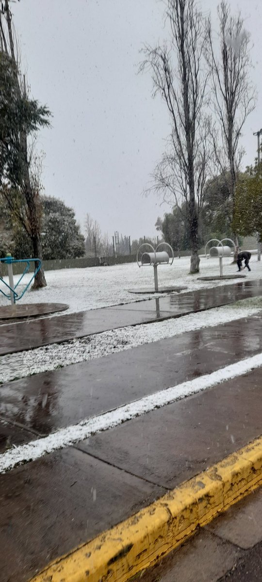 AugustoDubuc's tweet photo. #BuenaSemana desde Mendoza Capital en parque central, disfrutando de esta hermosa nevada, los peques chochos con este paisaje blanco https://t.co/uBJMvZ6Ahm