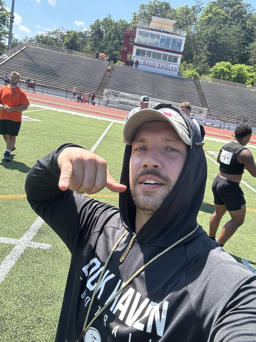 Had a great day competing at lock haven wit my guys <a href="/JalilCoates/">Jalil Coates</a> <a href="/DDowell31/">Danny Dowell</a> and had a great talk with <a href="/CoachNVoorhees/">Nick Voorhees</a> <a href="/Coach_Derasmo/">Michael J. Derasmo</a> <a href="/EdOBrienCFB/">EdOBrienCFB</a>