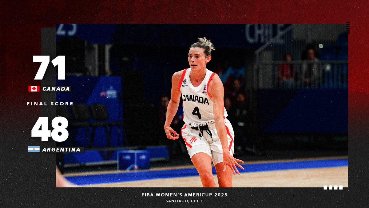 Canada moves to 2-0 at the AmeriCup. They'll take on Brazil tomorrow at 2:10 pm ET / 11:10am PT

Le Canada porte sa fiche à 2-0 à l’AmeriCup. L’équipe affrontera le Brésil demain à 14 h (HE) / 11 h (HP).Ask ChatGPT

#SWNT #AmeriCupW