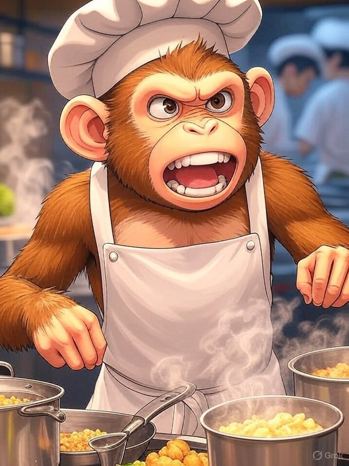 JNY_B_GD's tweet photo. What’s your ideal ingredient for a winning project —
Community? Vision? Utility?
At $CMKY, we’re cooking with all three.

Are you in the kitchen, or watching from the window? 🍳🐒
#CookingMonkey #CMKY #SundayEnergy #CryptoCommunity #SolanaVibes #Web3Investors #MemeCoinMagic https://t.co/aKfXHe9mlN