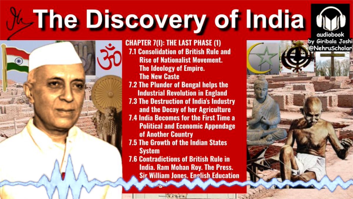 🎧 The Discovery of India - Ch. 7 - The Last Phase I (Part 1)
Nehru on British consolidation, Bengal’s plunder, economic decay &amp; early voices like Ram Mohan Roy.
🎙️ Listen: youtube.com/watch?v=XOaoEr…
#DiscoveryOfIndia #Nehru #Colonialism #IndianHistory #Podcast