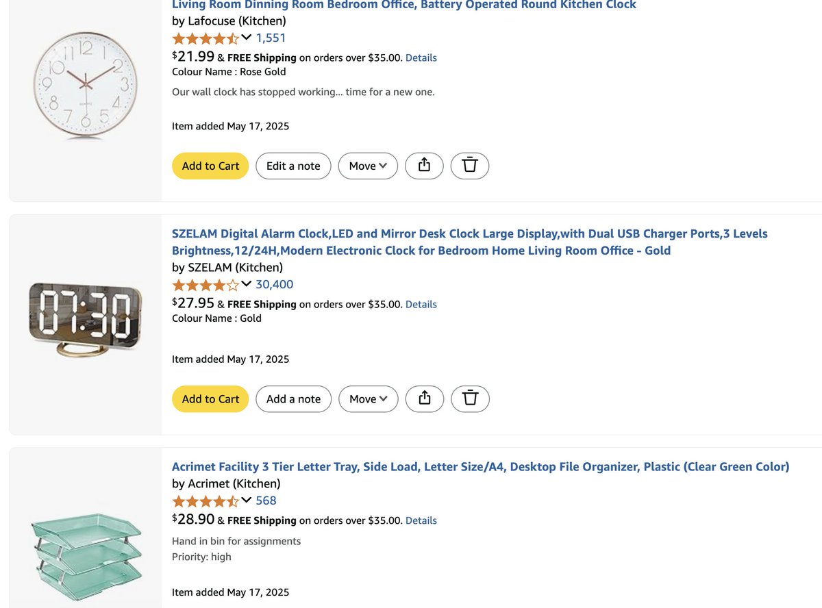 SummerLover47's tweet photo. Home sick with laryngitis, so let's do a #clearthelist drop! RP, and drop your list! 

My daughter is a 🇨🇦9-12 English/social teacher. She's in need of highlighters, tissues, books, tech etc. 23 items left. https://t.co/932yvP3Y57

 #clearthelist2025 #clearthelists https://t.co/hvh96IBVh2