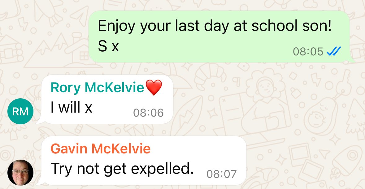 Sat tonight rereading the last messages on our family chat with Mac and our lad Rory. The banter between them was brilliant. So bloody hard to keep on keeping on some days ❤️ Rory ❤️ #childloss #childbereavement #grief #livingwithloss
