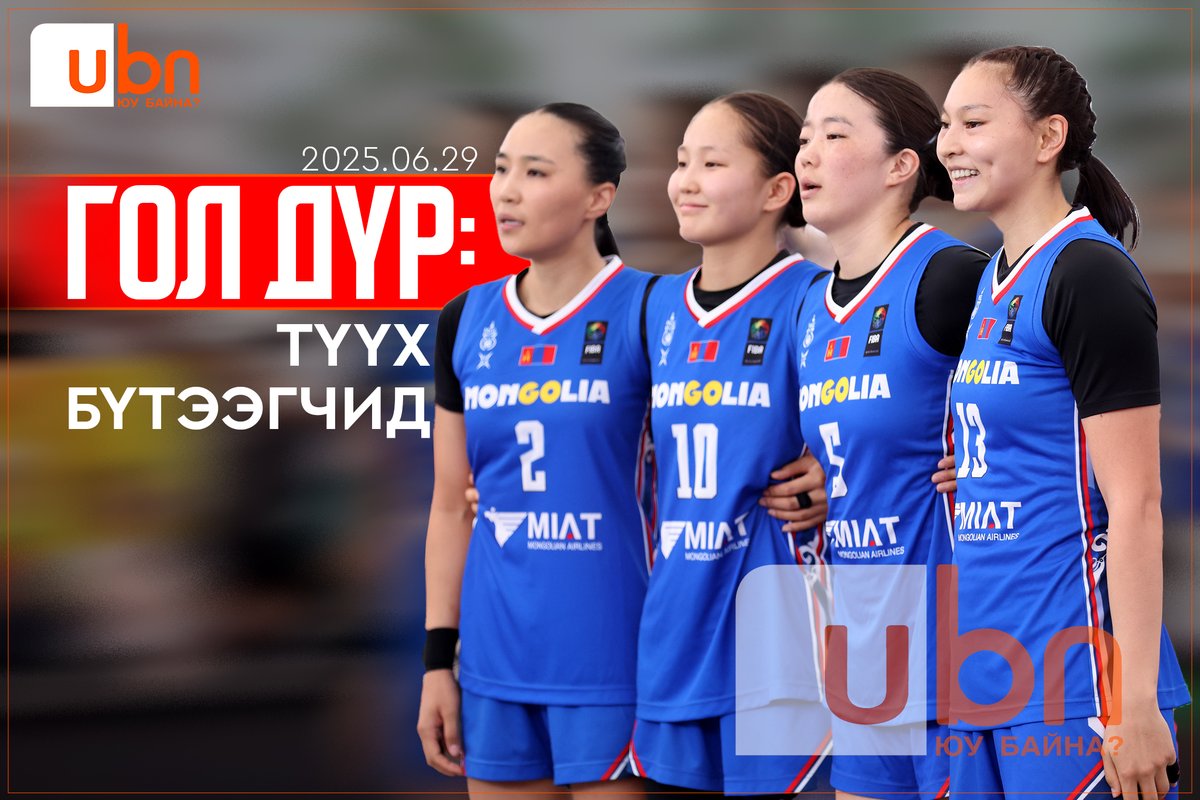 UBn.mn ЮУ БАЙНА (@ubn_mn) on Twitter photo ГОЛ ДҮР: Түүх бүтээгч охид
ubn.mn/p/86356 via <a href="/ubn_mn/">UBn.mn ЮУ БАЙНА</a>
<a href="/KhGankhuyagMN/">Хассуурийн ГАНХУЯГ</a> <a href="/Daimka07/">Гонгорын Дамдинням</a> <a href="/NominChinbat/">Nomin Chinbat</a> <a href="/NominChinbat/">Nomin Chinbat</a> <a href="/battushb/">Battushig Batbold</a> ГОЛ ДҮР: Түүх бүтээгч охид
ubn.mn/p/86356 via <a href="/ubn_mn/">UBn.mn ЮУ БАЙНА</a>
<a href="/KhGankhuyagMN/">Хассуурийн ГАНХУЯГ</a> <a href="/Daimka07/">Гонгорын Дамдинням</a> <a href="/NominChinbat/">Nomin Chinbat</a> <a href="/NominChinbat/">Nomin Chinbat</a> <a href="/battushb/">Battushig Batbold</a>