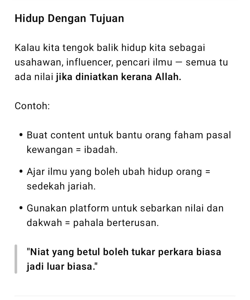norazambudin's tweet photo. Soalan:
Apa tujuan kehidupan kita?

Jawapan: https://t.co/IDFntDNjzQ