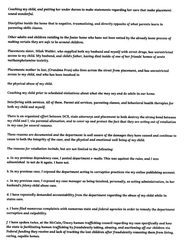 Shannonagain2's tweet image. FULL AFFADAVIT.
Handed to everyone I could.
Not one person gave one fuck.
Not
Even
One
#Grace5302012