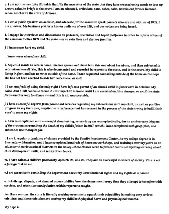 Shannonagain2's tweet image. FULL AFFADAVIT.
Handed to everyone I could.
Not one person gave one fuck.
Not
Even
One
#Grace5302012