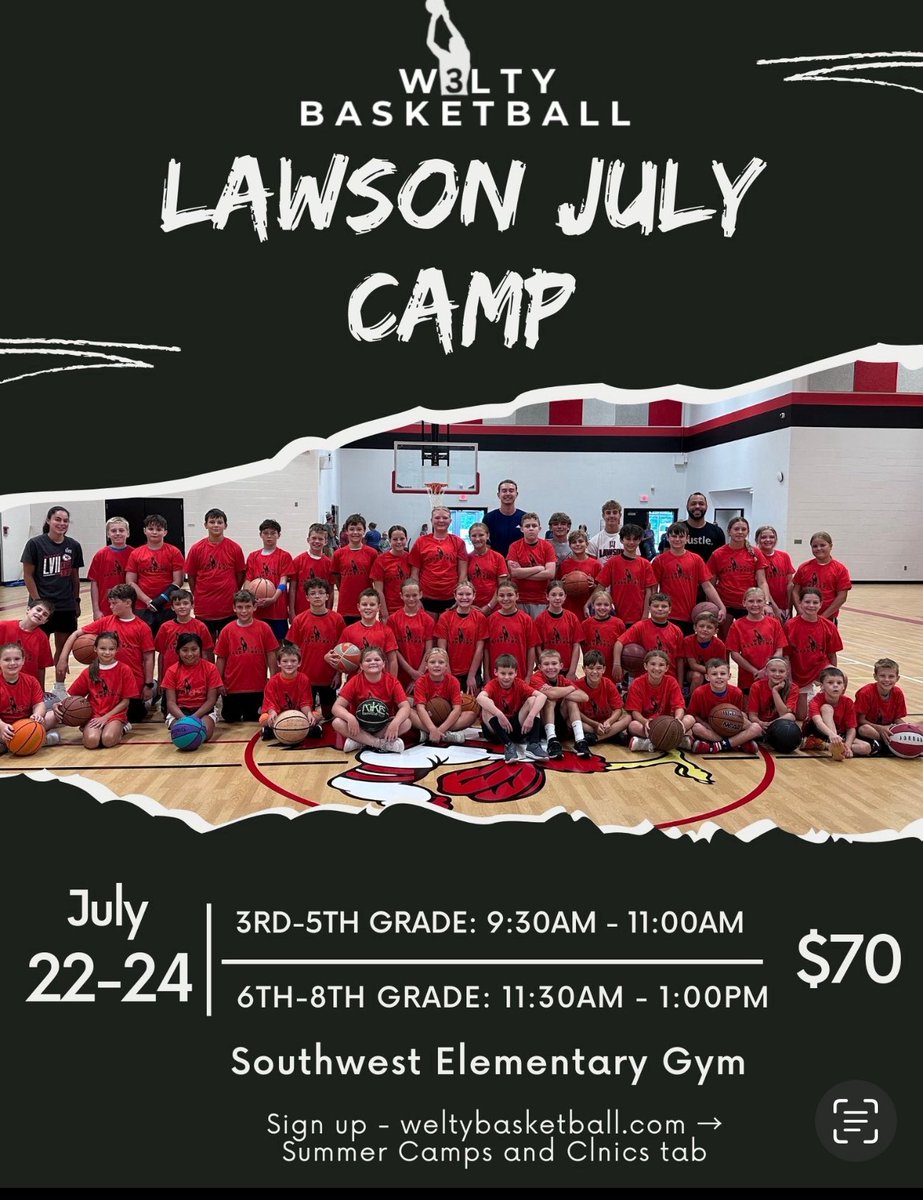 Great opportunity coming up for a youth and middle school basketball camp.
