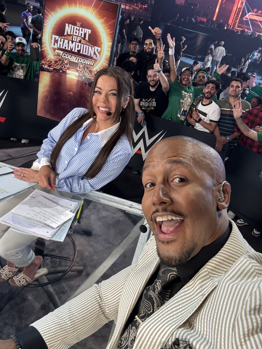 ByronSaxton's tweet image. Thank you @Jackie_Redmond for letting me join you at the desk. I had a blast!
#WWENOC
