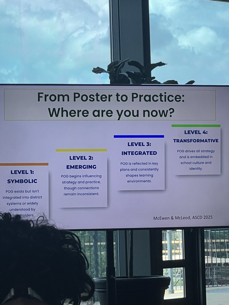 Portrait of a Graduate - This was a great session presented at #ASCD #ISTE25. It definitely made me reflect on our current practices and what changes can be made for SY 25-26. Does your current POG have a true impact on teaching and learning in your building??