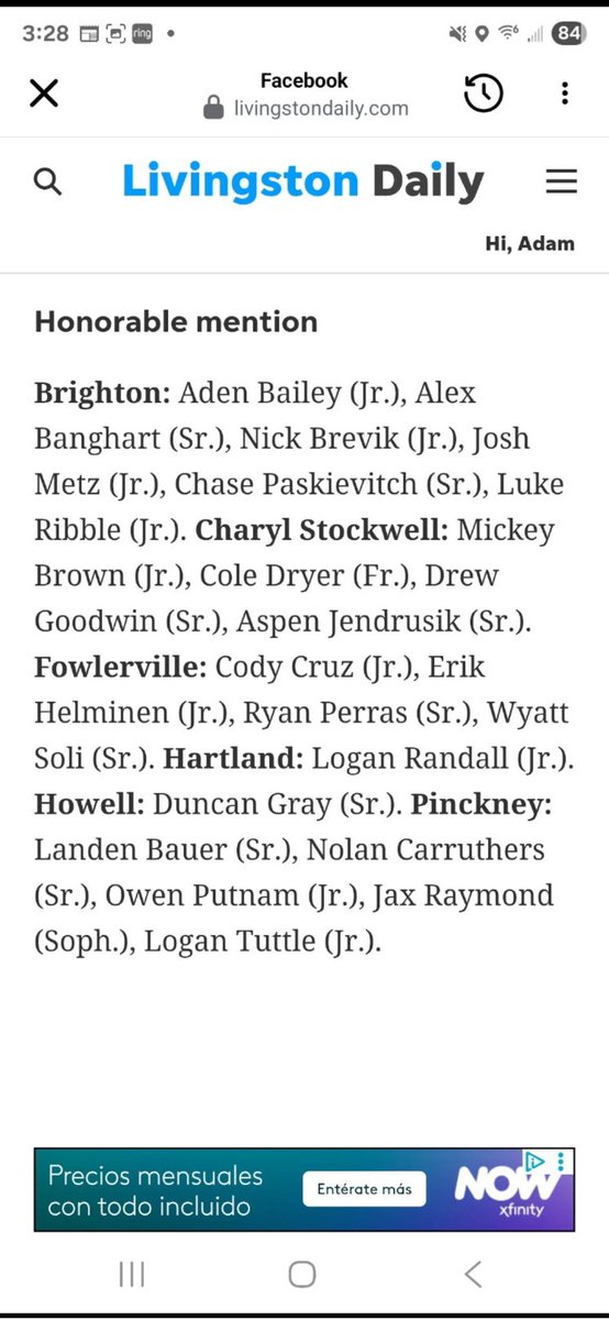 I am very grateful to be named All-County Honorable mention. 
<a href="/PinckneyBasebal/">Pinckney Baseball</a> <a href="/PinckneyAthDept/">Pinckney Pirates</a> <a href="/19billcortez/">Bill Cortez</a>