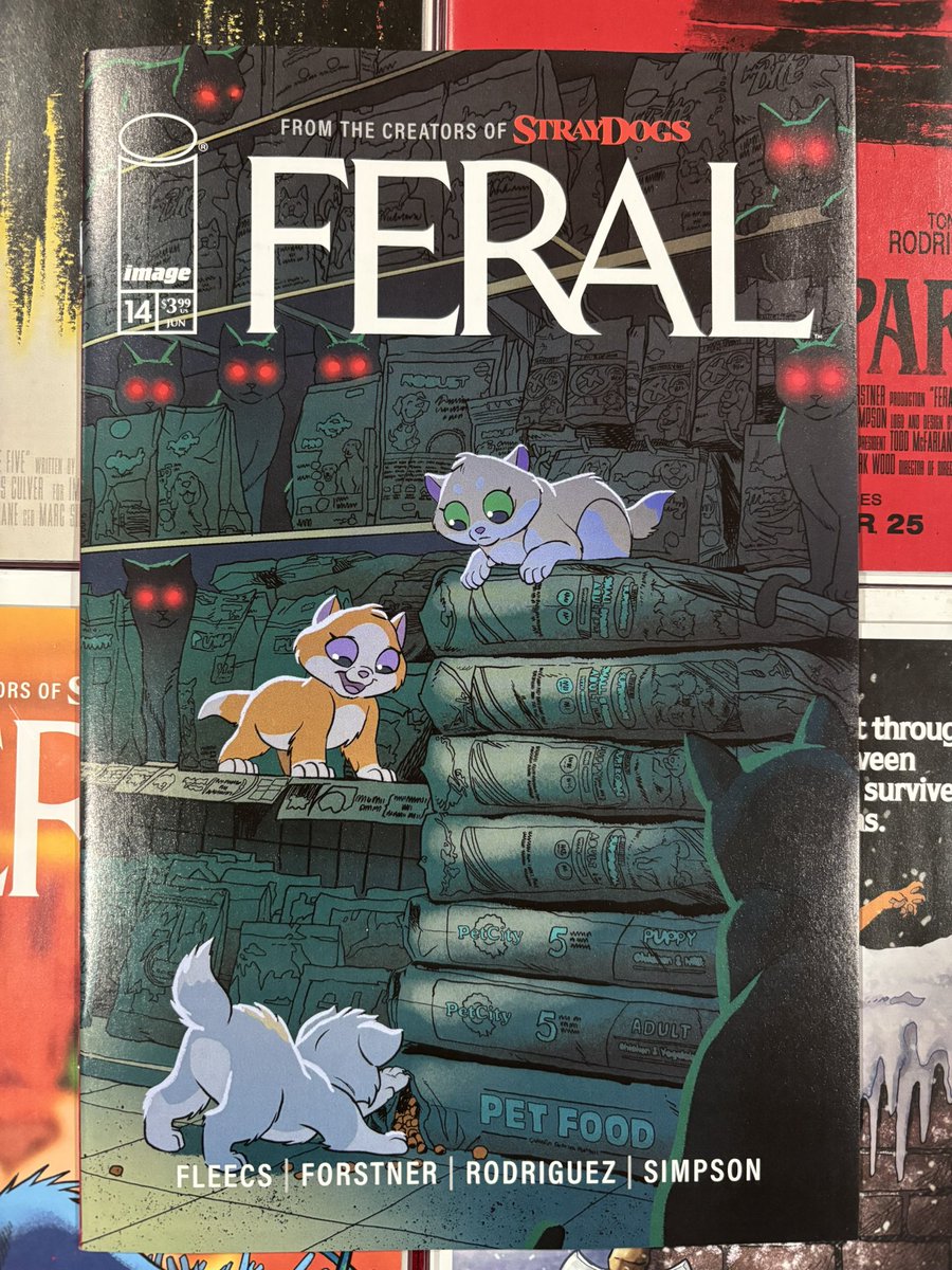 beardedcomicbro's tweet image. Feral is consistently one of the best books put out each month. This feels like if Homeward Bound was a zombie movie. Each issue is creepy, captivating, and heart wrenching all at the same time. @TonyFleecs @TrishForstner @ImageComics #comics #comicbooks