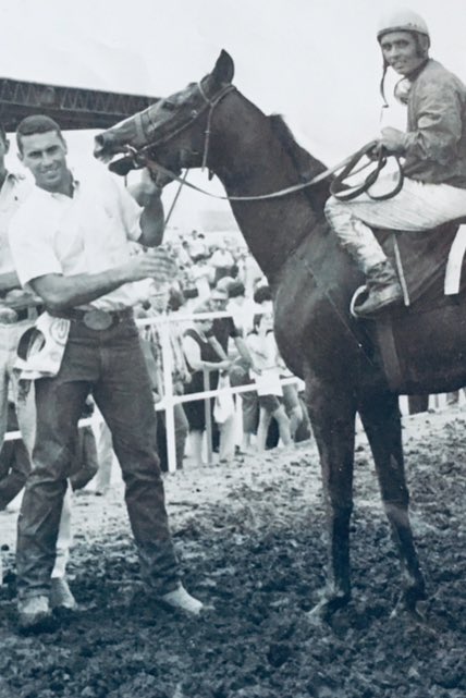 Upon hearing of D. Wayne Lukas’s death at age 89, a good friend of mine Cindy Palmer from <a href="/CanterburyPark/">Canterbury Park</a> sent me this remarkable picture. It’s from his Birthplace Antigo, WI, and it’s a 30yr old Lukas in a Winner’s picture after training a Quarter Horse winner at Fair Meet