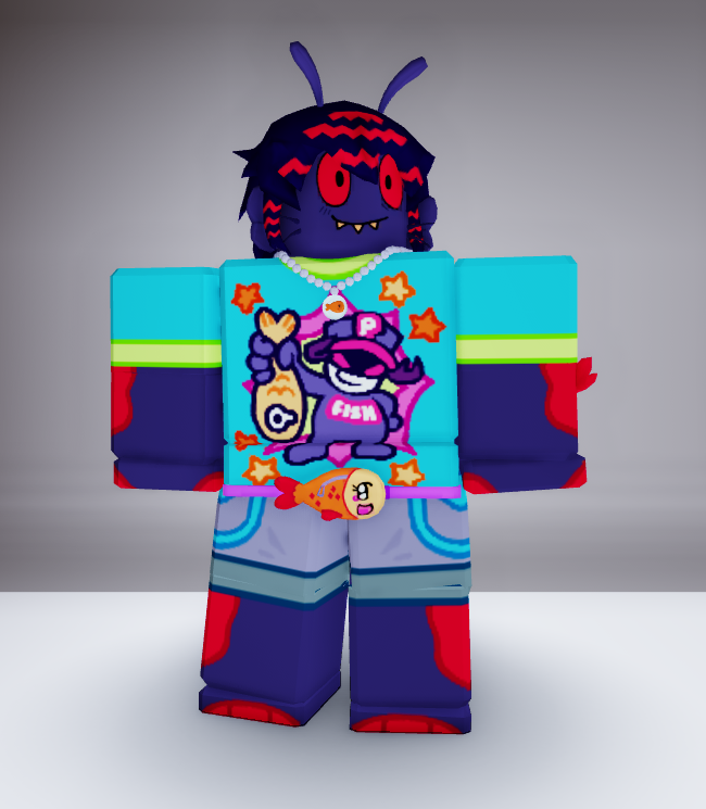 fishiistixx's tweet image. SO EXCITED to finally be my sona in roblox🐟
the AMAZING UGCS are made by @SiteriorRBLX (pls go support them!!)
clothes and face drawn by me :)
#roblox #robloxavatar #ugc #RobloxUGC #sona