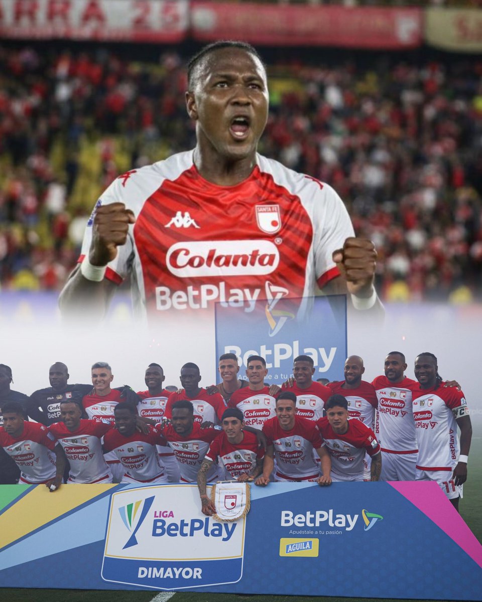¡INDEPENDIENTE SANTA FE CAMPEÓN DE COLOMBIA! 🇨🇴

Hugo Rodallega se convierte en leyenda a los 39 años metiendo el gol del 10° título ESTANDO LESIONADO.

Consagración de película 🔴🏆